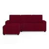 Left Aligned 2 Seater Left Aligned Chaise Magenta Sofa Cover