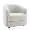 Elegantensemble Wood 1 Seater With Upholstery Non Storage Sofa In Grey Colour