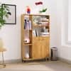Hexa Engineered Wood Bookshelf Multipurpose Storage Rack in Giant Wood Colour