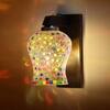 Devansh Solid Wood Electric Wall Light in Brown Colour with Multi Shade Count of 1 Light