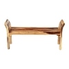 Heron  Sheesham Wood Bench  In Natural Finish