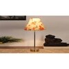 Multicolor cotton with Metal Gold Table Lamp