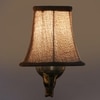 Devansh Gold Antique Wall Mounted Lamp With Beige Jute Shade