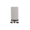 white & black cotton table lamp with Steel Base -7