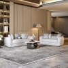 Opus 2 Seater Fabric Sofa in Dusk Grey Colour