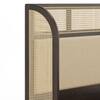 Fiji Wingback Cane and Solid Wood King Size Non-Storage Bed in Almond beige