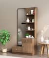 Hexa Red Wooden Dressing Table in Flower Wenge Colour