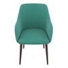 Owen Fabric Lounge Chair in Aqua Blue Colour