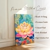Modern Abstract Lotus Flower Canvas Wall Art 22 x 34 Inch
