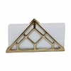 Metalsmith Metal Napkin Holder Gold Finish Tabletop Organizer