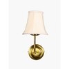 Devansh Gold Wall Mounted Lamp With Off-White Cotton Shade