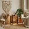 Serge Beige Jute Floor Lamp with Beige Jute Base