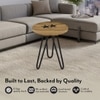 Capella Solid Wood Side Table in Natural Finish