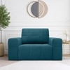 Riyab  Pull Out Sofa cum Bed  in T Blue Colour