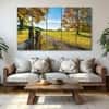 The Castle Decor Trees Road Hills Autumn Wall Art Set of 5 27x48 Inch