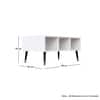 Hexa Engineered Wood Coffee Table With Storage And Open Rack In Frosty White