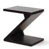 Berlin Sheesham Wood Contemporary Rectangle End Table Side Table In Extra Dark Mahagony Finish