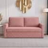 Kaylo Velvet 2 Seater Sofa in Peach Color
