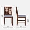 Alaca Sheesham Wood Dining Chairs in Rustic Teak Finish Set of 2
