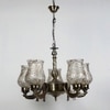 Devansh Gold Antique Wall Mounted Lamp With Off-White Cotton Shade