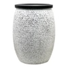 Metalsmith Metal Side Table in White Finish