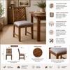 Alaca Sheesham Wood Dining Chairs in Rustic Teak Finish Set of 2