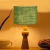 Devansh Green Jute  Table Lamp With  Wood Natural Base (7X18.25 Inches)-17