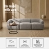 Zenliving Wood 3 Seater With Upholstery Non Storage Sofa In Grey Colour