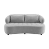 Henry Velvet 2 Seater Sofa Grey Color