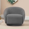 Lorna Fabric Accent Chair in Grey Colour