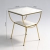 Metal Side Table in Gold Colour