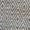 Jaipur Rugs Soft Diamond 6x9 Feet Mineral And Undyed White Wool And Viscose Dhurrie Carpet