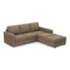 Apollo Sofa (Colour : Dune, Cushion : Soft, Back Type : Regular, Seating Capacity : Right Aligned 2 Seater + Right Aligned Chaise + Ottoman)
