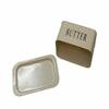 Galvanized Rectangular Butter Box In Beige Colour