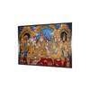 Colourful Tanjore Canvas Wall Prints Canvas Wall Prints Set of 2 Multicolor Matte