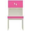 Corolla Kids Study Desk with Drawer Built In Bookshelf and Petal Handles in Barbie Pink Colour