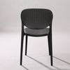 Kepler Brooks Serena Cafeteria Dining Chair in Black Colour