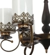 Eliante Chandelier, 6-Light Mild Steel Ceiling Fixture For Living Room, Modern Lighting