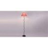 Juniper Zig Zag Iron Floor lamp with Jute Conical Pink shade (Z39)