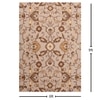 Presto Beige Traditional Hand Tufted Wool Carpet 6X9 Feet