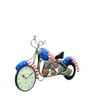 Craft Tree Metal Handpainted Decorative Bike Wall Decorative Showpiece Clock In Multicolor