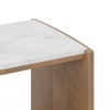 Tavo Solid Wood and Banswara Side Table In Golden ash Finish