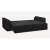 Cacef 3 Seater Pull Out Sofa cum Bed  in Black Colour