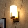 Eliante Modern Wall Lights Mild Steel & Glass Material Antique, Brown & White Finish