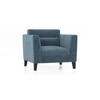Lewis 1 Seater Fabric Sofa In Ocean Weave Colour
