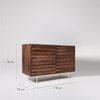 Katana Small Solid Wood Sideboard in Brown Colour