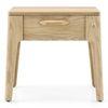 Faye Solid Wood Bedside Table In Natural White Ash Finish