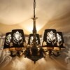 Devansh Metal Wall Mounted Lamp With Black Cotton Shade