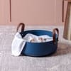 Blue Gleam Medium Metal Basket