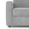Apollo Compact 1 Seater Fabric Sofa in Granite Weave Colour